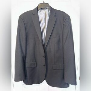 Classic Men's Black Blazer Two-Button Jacket